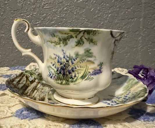 Vintage English Royal Albert Bone Chine Tea Cup and Saucer